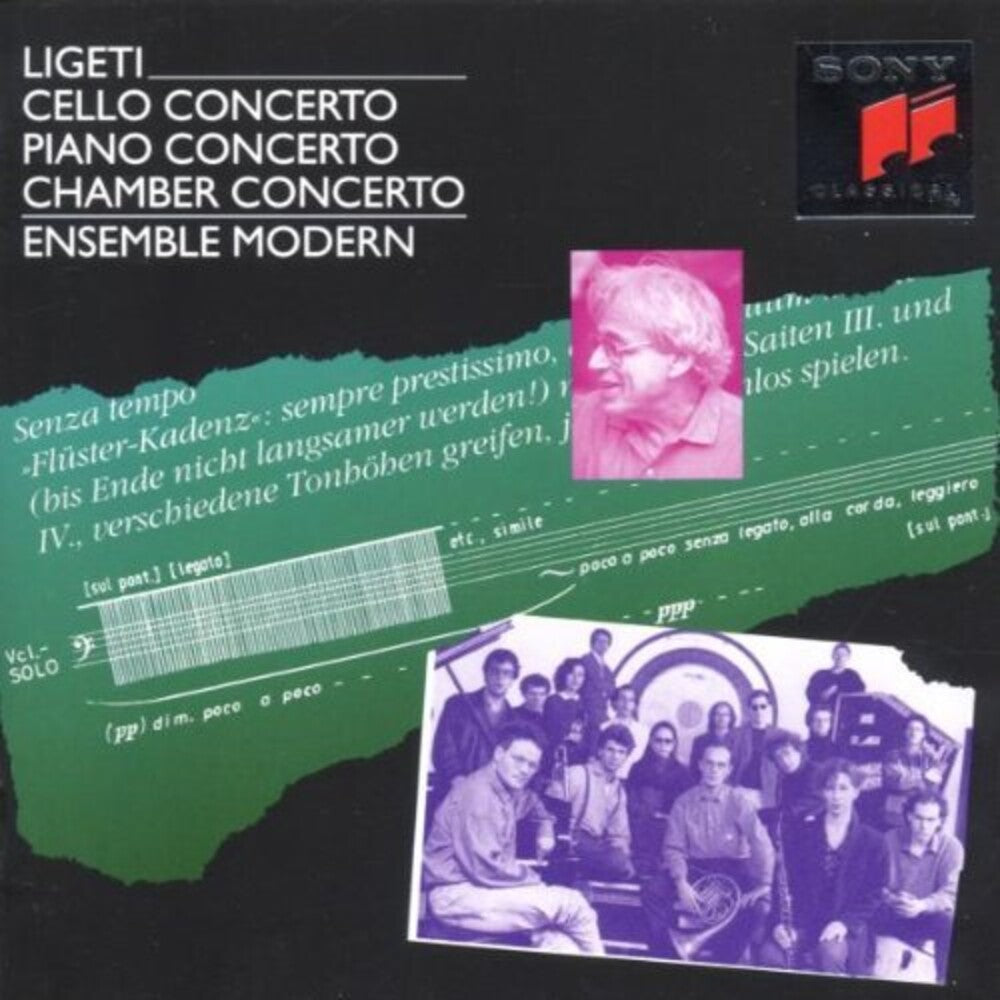 the album cover for Ensemble Modern / Eotvos - Cello Concerto Piano
