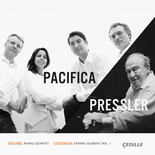 the album cover for Menahem Pressler - Brahms: Piano Quintet op 34 / Schumann: String Quartet No 1