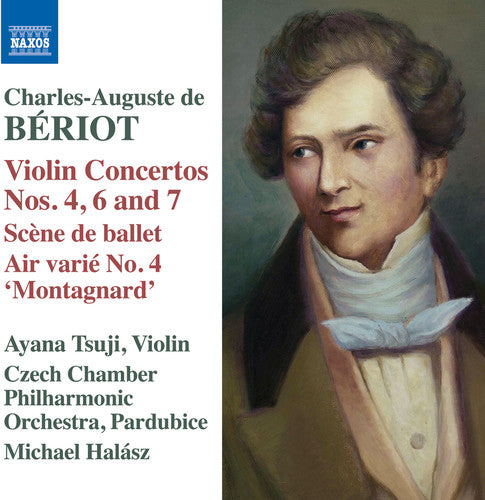 the album cover for Ayana Tsuji - Beriot: Violin Concertos 4 6 & 7