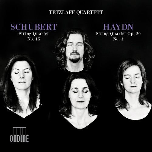 the album cover for Haydn / Schubert / Quartett - Schubert: String Quartet No. 15 / Haydn: String Quartet, op. 20 No. 3