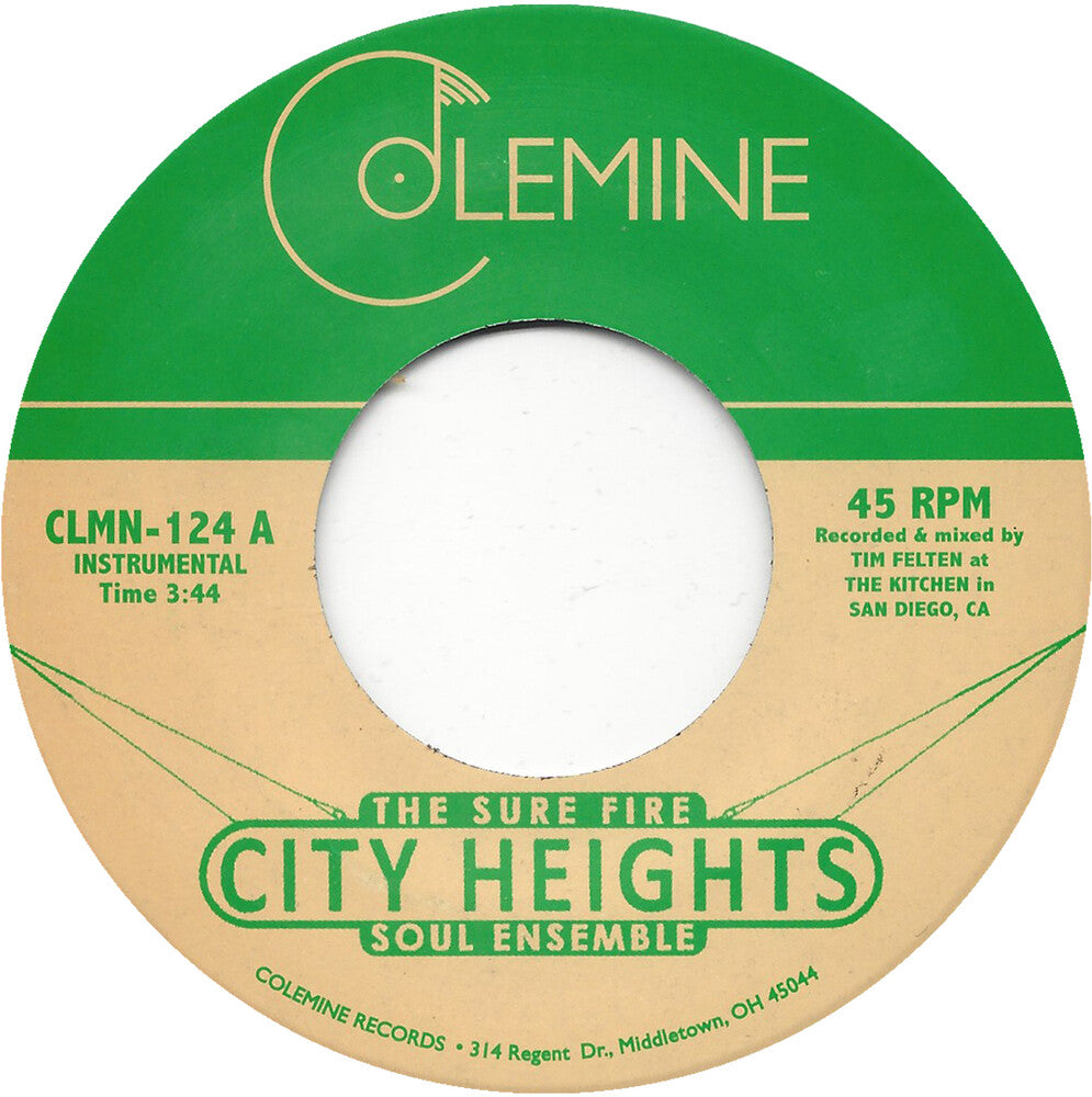 the album cover for Sure Fire Soul Ensemble - City Heights / Strollin' Adams