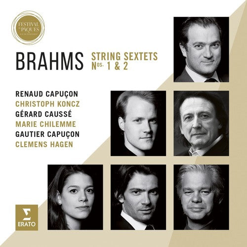 the album cover for Renaud Capucon - Brahms: String Sextets Nos. 1 & 2 - Live from Aix Easter Festival 2016