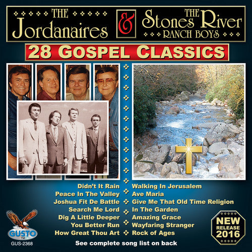 the album cover for Jordanaires / Stones River Ranch Boys - 28 Gospel Classics