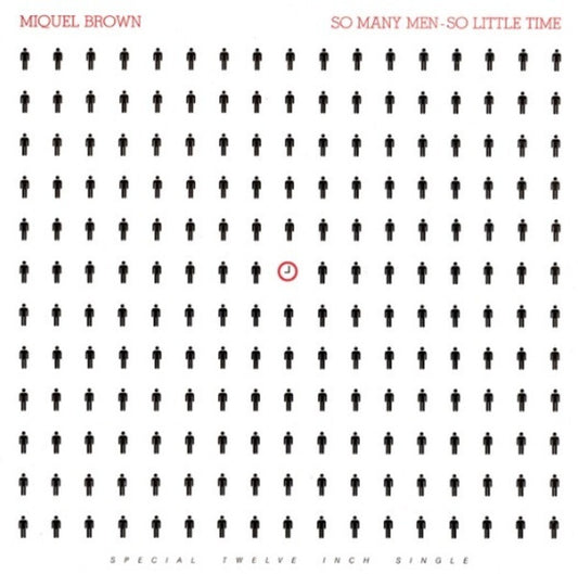 the album cover for Miquel Brown - So Many Men, So Little Time