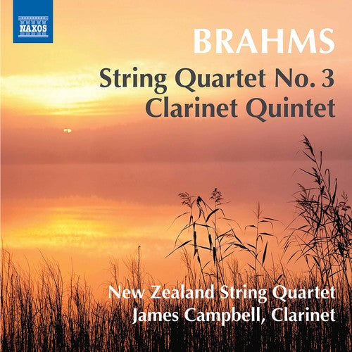 the album cover for Brahms / New Zealand String Quartet / Campbell - Johannes Brahms: String Quartet No 3 Clarinet Quintet