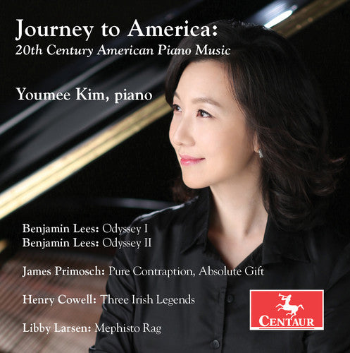 the album cover for Youmee Kim - Journey to America: 20th Century American Piano Music