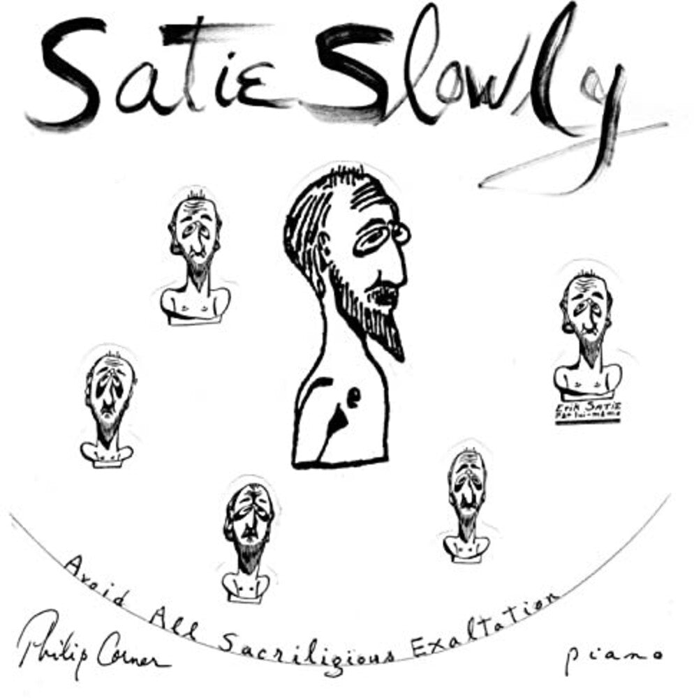 the album cover for Satie / Philip Corner - SATIE SLOWLY