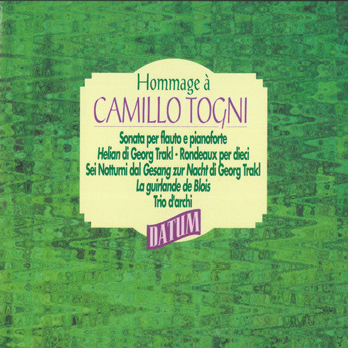 the album cover for Camillo Togni - Hommage a Camillo Togni