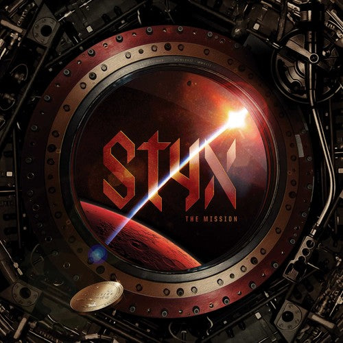 the album cover for Styx - The Mission