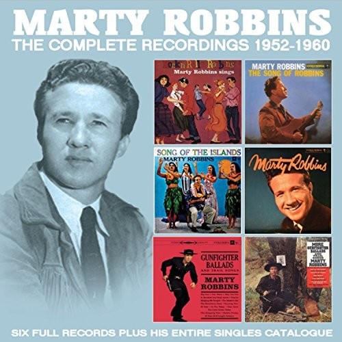 the album cover for Marty Robbins - Marty Robbins - The Complete Recordings: 1952-1960