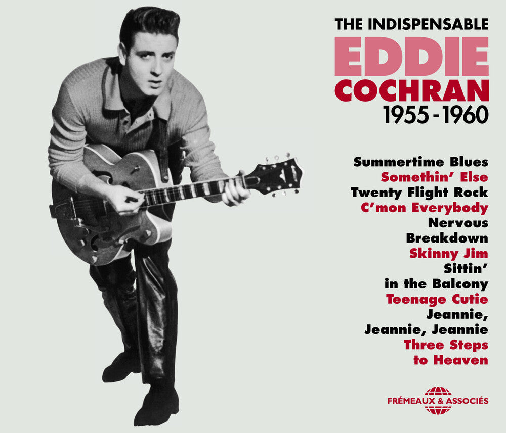 the album cover for Eddie Cochran - Indispensable E. Cochran 1955-