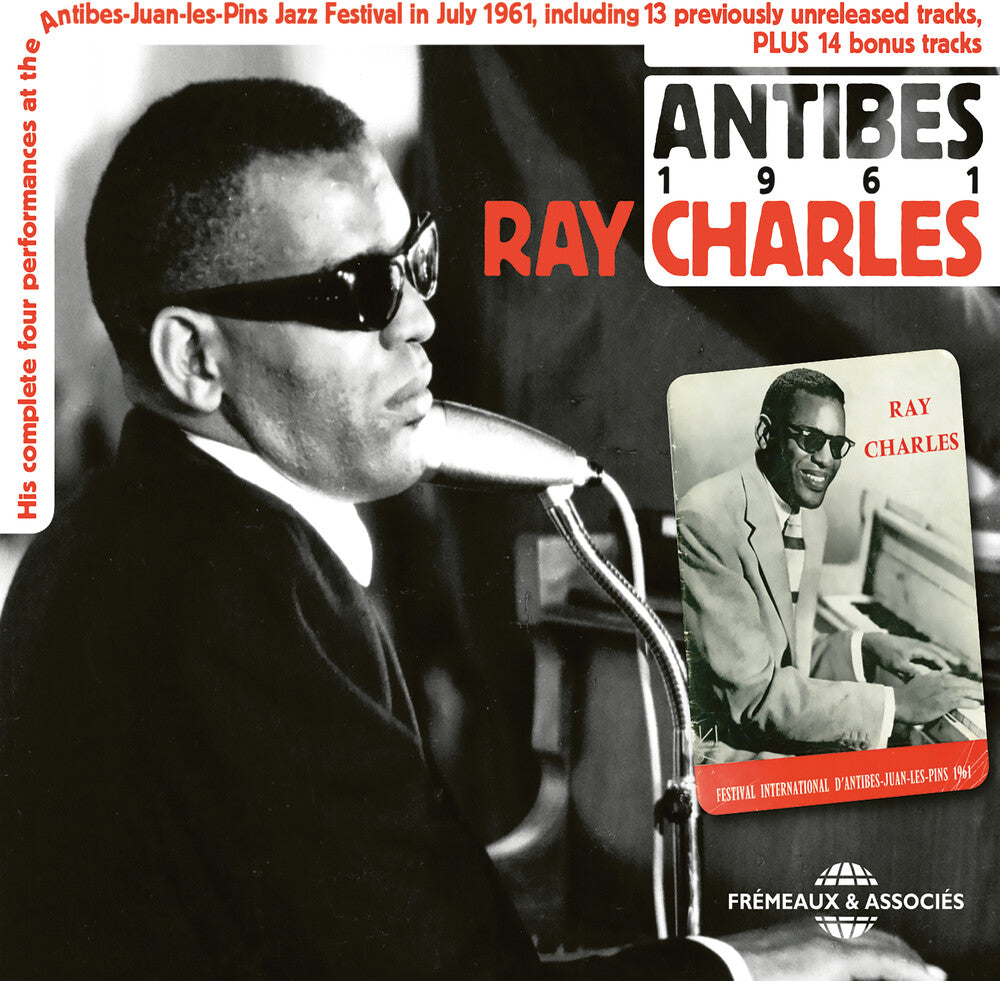 the album cover for Ray Charles - In Antibes 1961