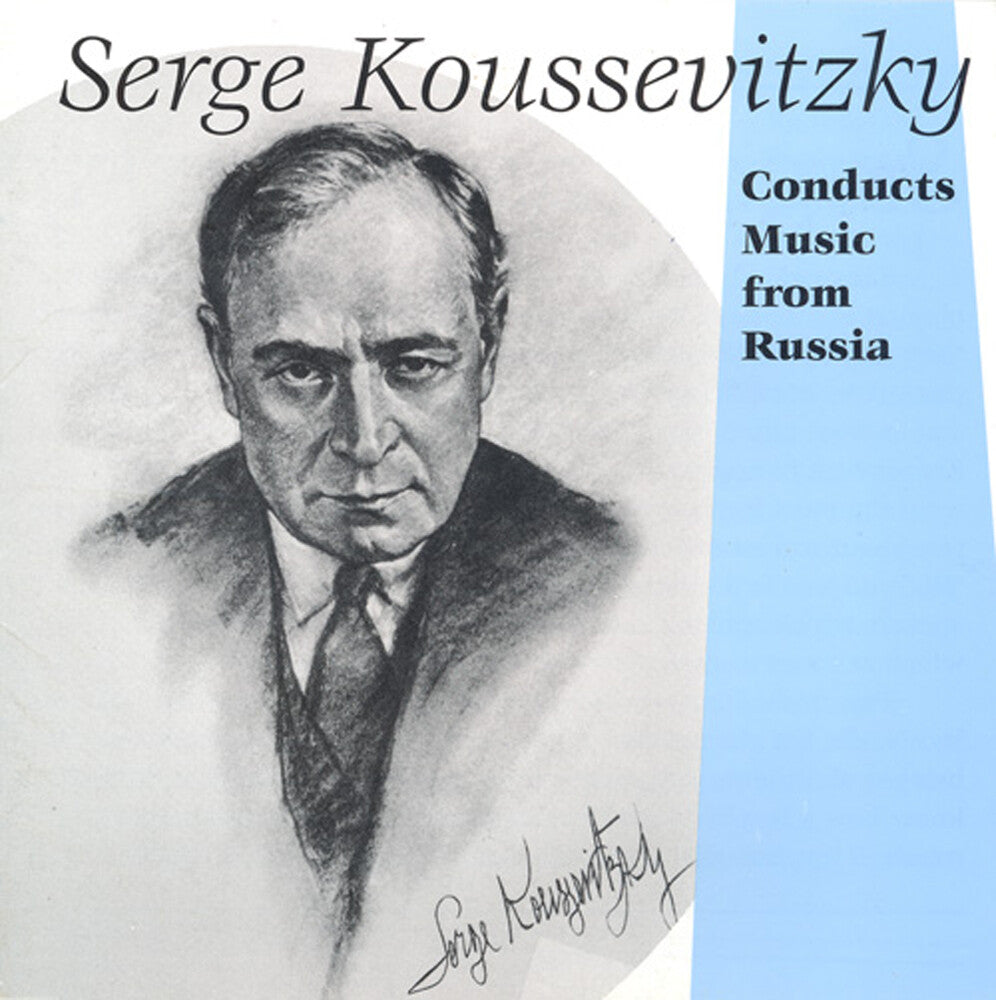 the album cover for SERGE KOUSSEVITZKY - Koussevitzky Conducts Music