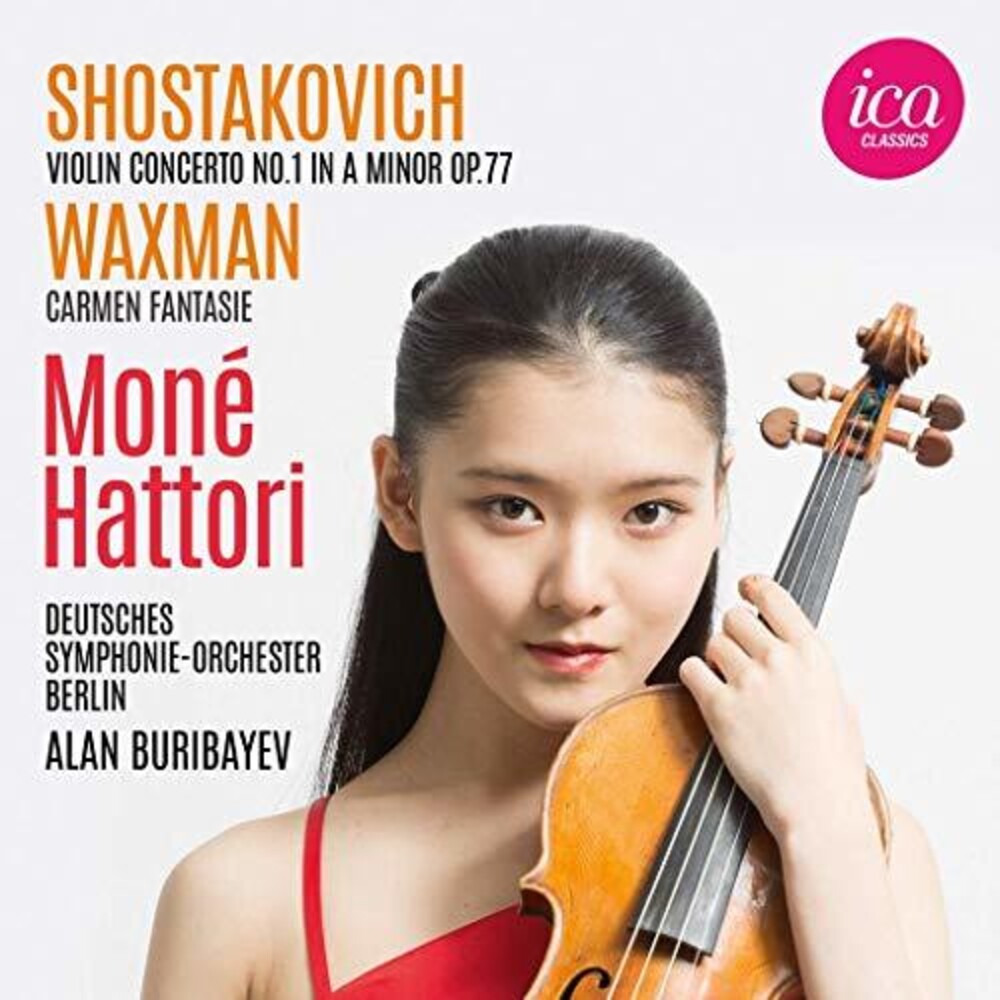 the album cover for Shostakovich / Hattori - Violin Concerto 1 in a Minor 77