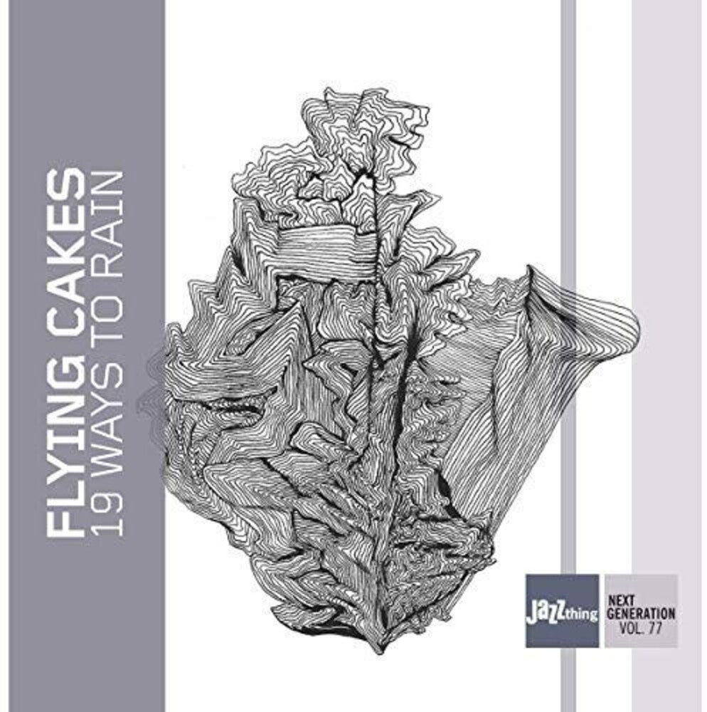the album cover for Flying Cakes - 19 Ways to Rain