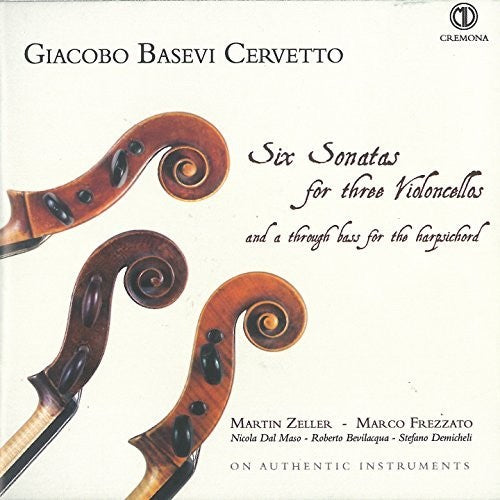the album cover for Martin Zeller - Cervetto: Six Sonatas for Three Violoncellos