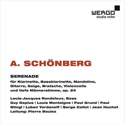 the album cover for Pierre Boulez - Arnold Schonberg: Serenade 24