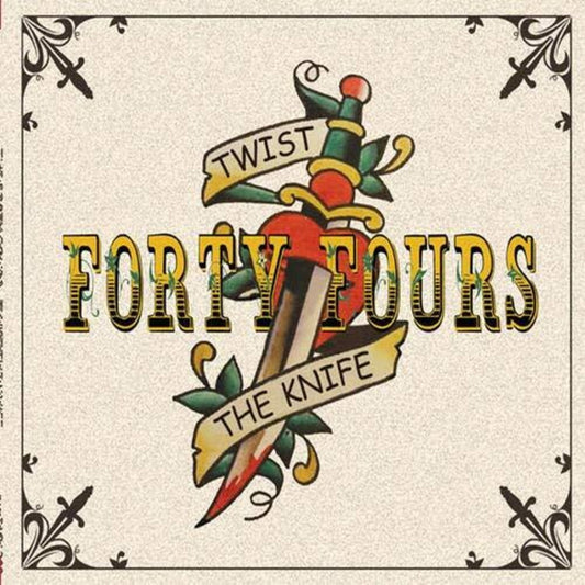 the album cover for 44s - Twist the Knife