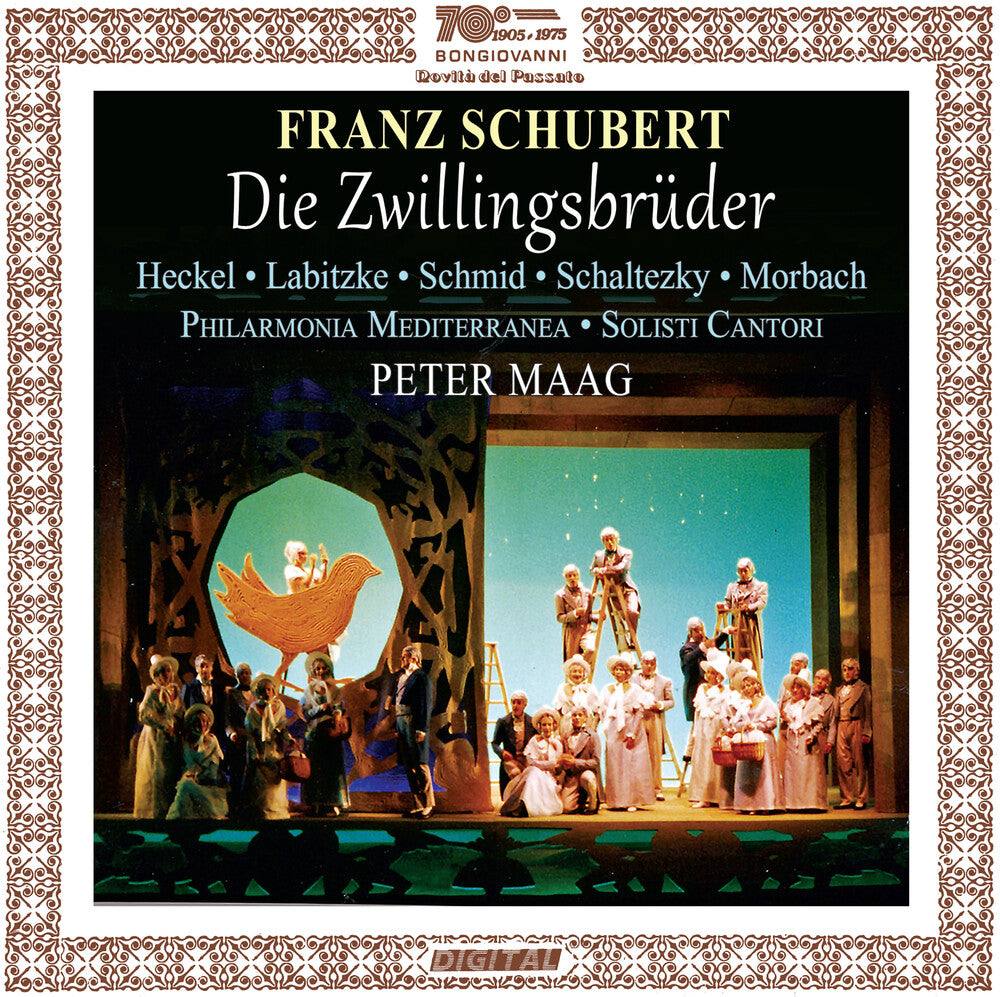 the album cover for Schubert / Heckel / Maag - Die Zwillingsbruder