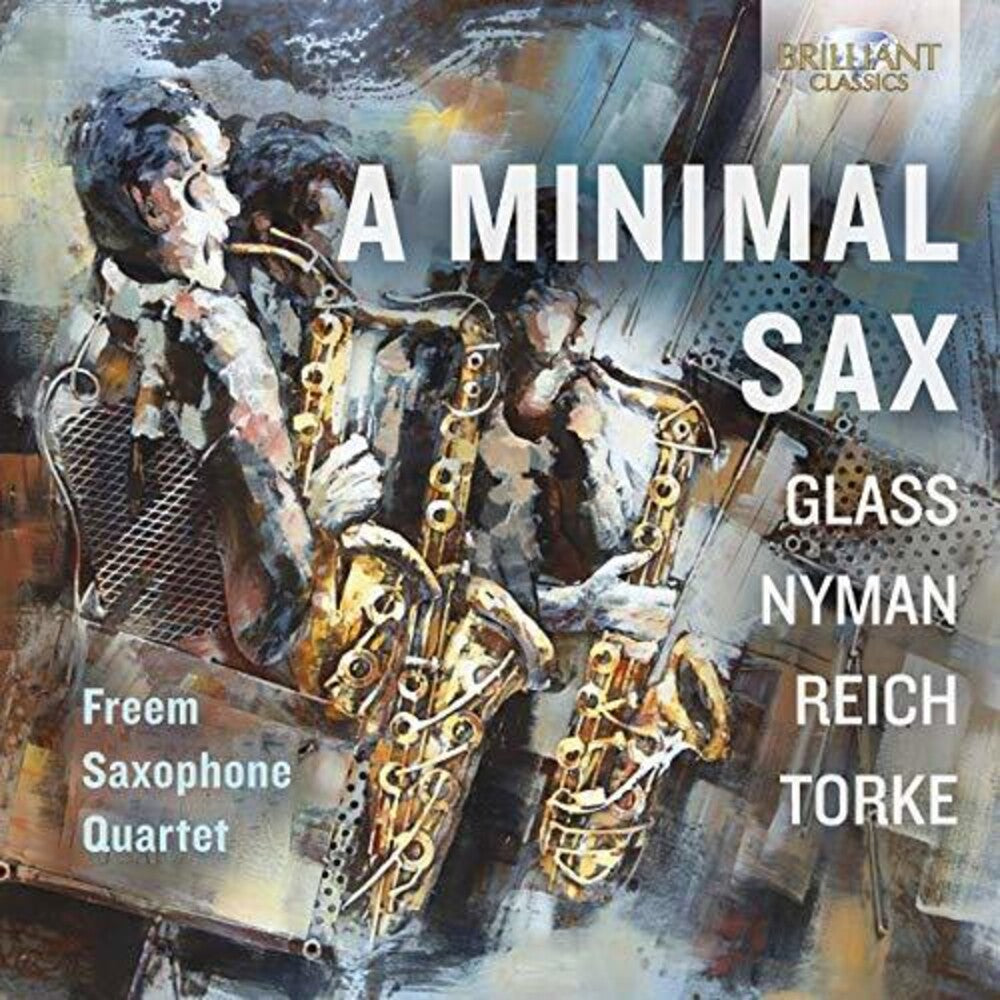 the album cover for Glass / Freem Saxophone Quartet - Minimal Sax