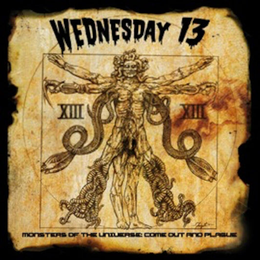 the album cover for Wednesday 13 - Monsters Of The Universe: Come