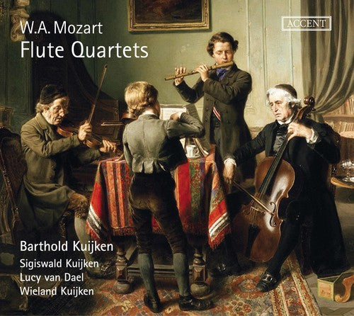 the album cover for Mozart / Kuijken / Kuijken - Mozart: Flute Quartets