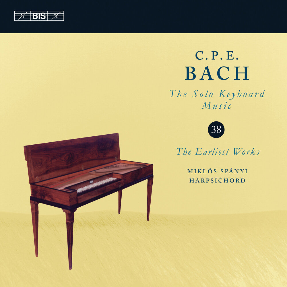 the album cover for C Bach PE / Spanyi - Solo Keyboard Music 38