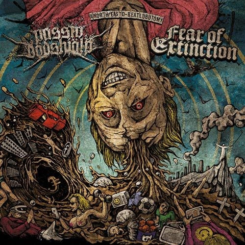 the album cover for Passiv Dodshjalp / Fear Of Extinction - Passiv Dodshjalp / Fear Of Extinction