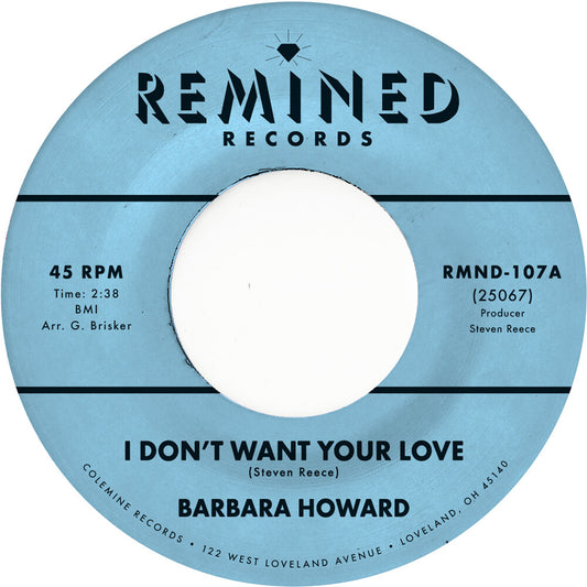 the album cover for Barbara Howard - I Don't Want Your Love