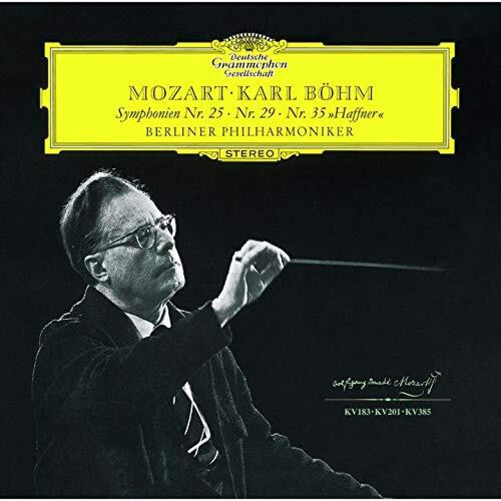 the album cover for Mozart / Karl Bohm - Mozart: Symphonies 25 29 & 35 [Remastered] (Shm) (Jpn)