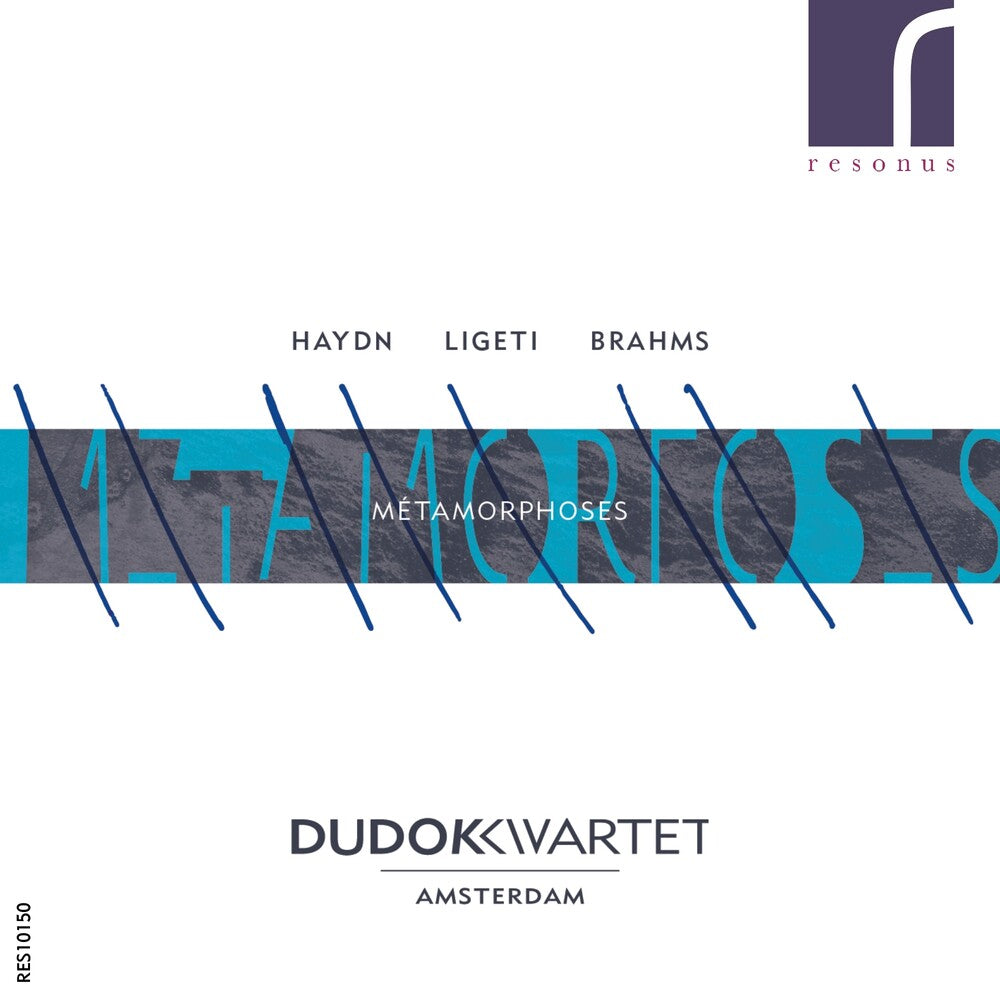 the album cover for Dudok Kwartet - Metamorphoses: Haydn, Ligeti & Brahms (Jewl)