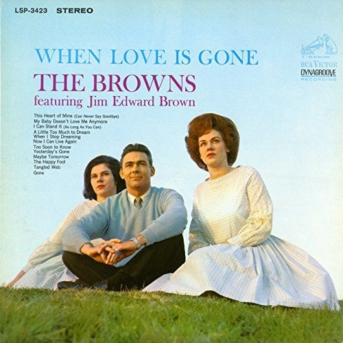 the album cover for Browns / Jim Brown Edward - When Love Is Gone