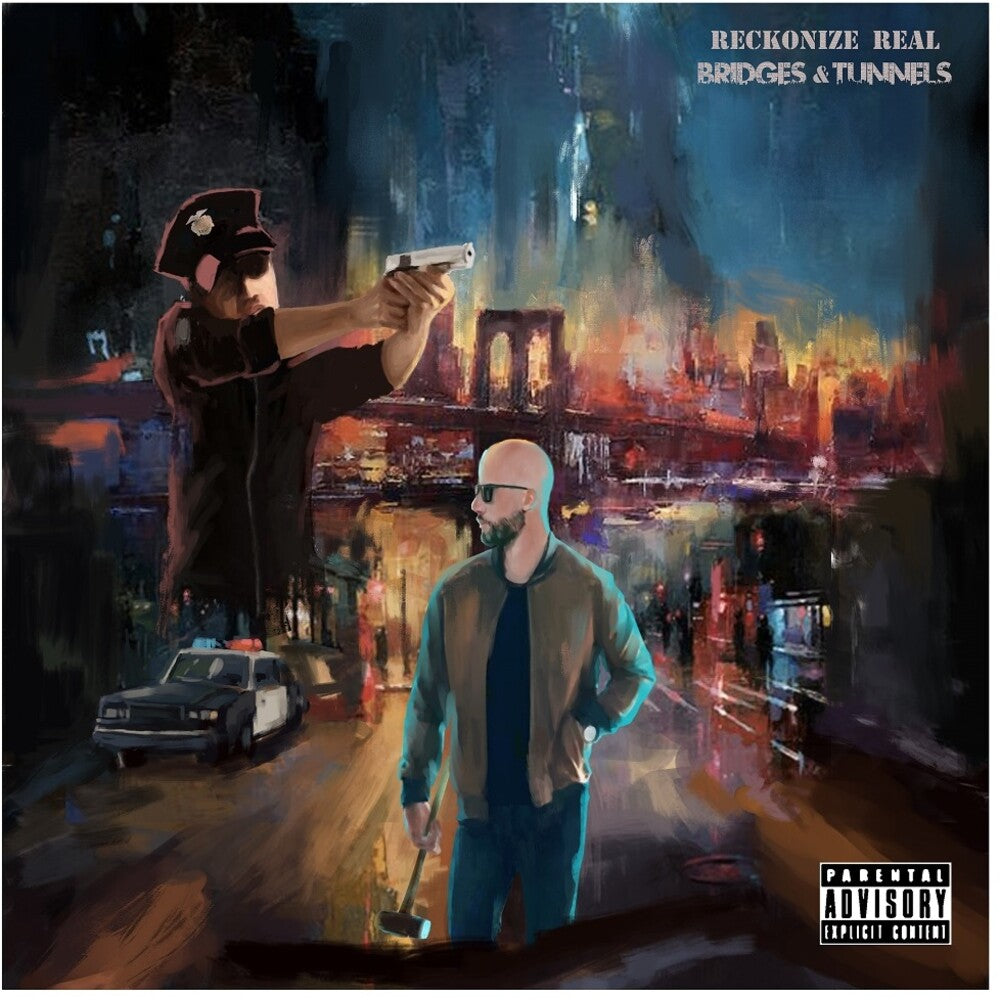 the album cover for Reckonize Real - Bridges & Tunnels