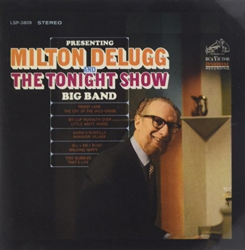 the album cover for Milton Delugg - Presenting Milton Delugg and The Tonight Show Big Band