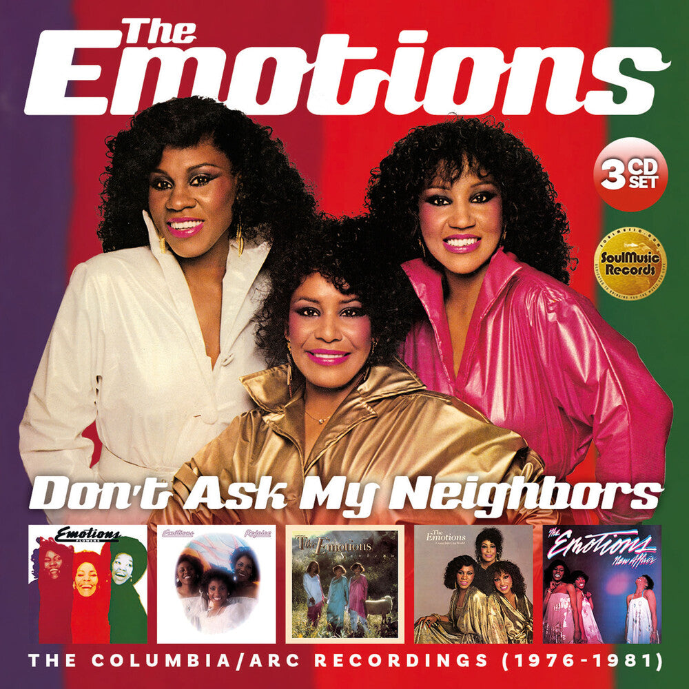 the album cover for Emotions - Don't Ask My Neighbors: The Columbia / Arc Recordings 1976-1981