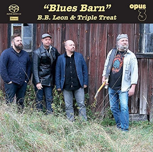 the album cover for B Leon B & Triple Treat - Blues Barn