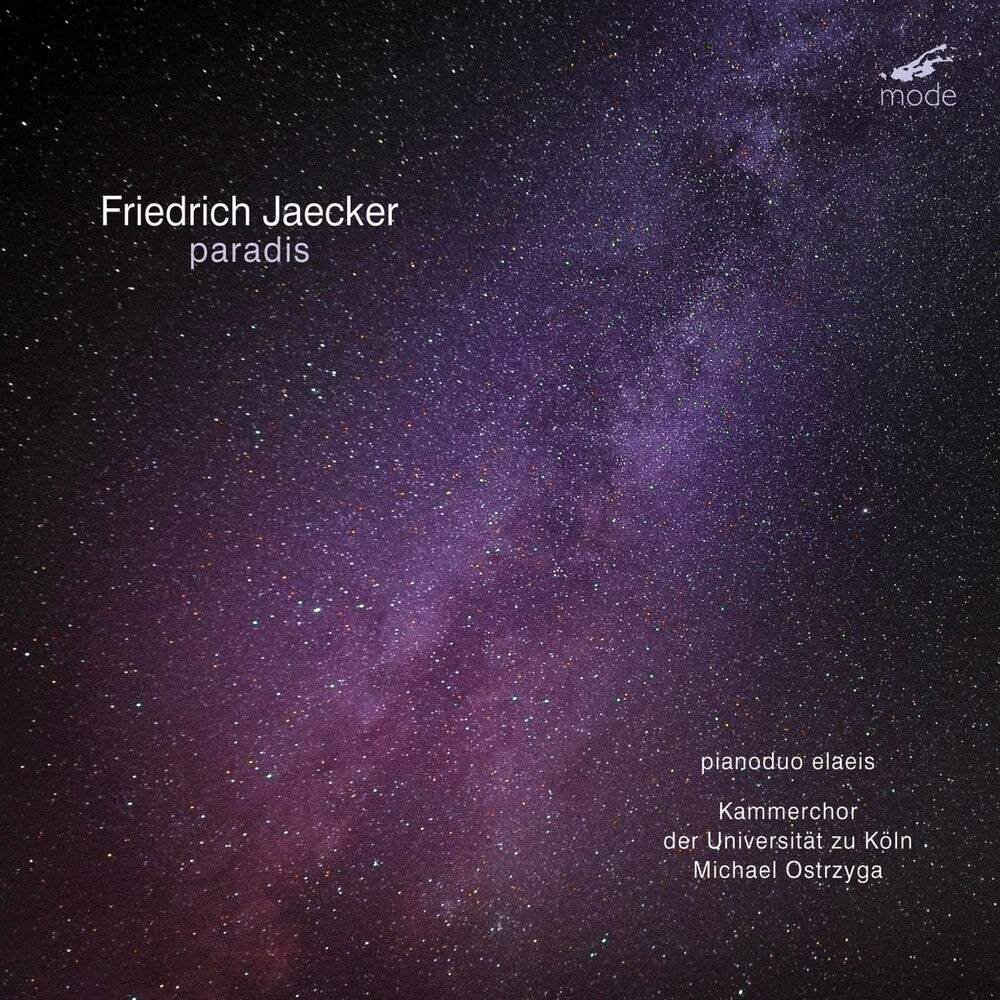 the album cover for Jaecker / Pianoduo Elaeis / Ostrzyga - Paradis