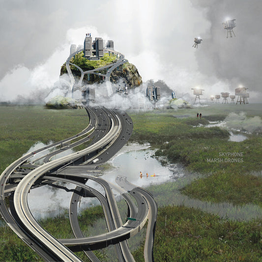 the album cover for Skyphone - Marsh Drones