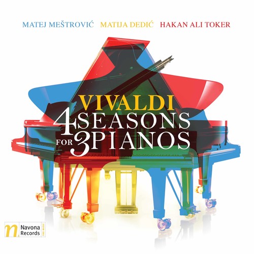 the album cover for Vivaldi / Mestrovic / Toker - 4 Seasons for 3 Pianos
