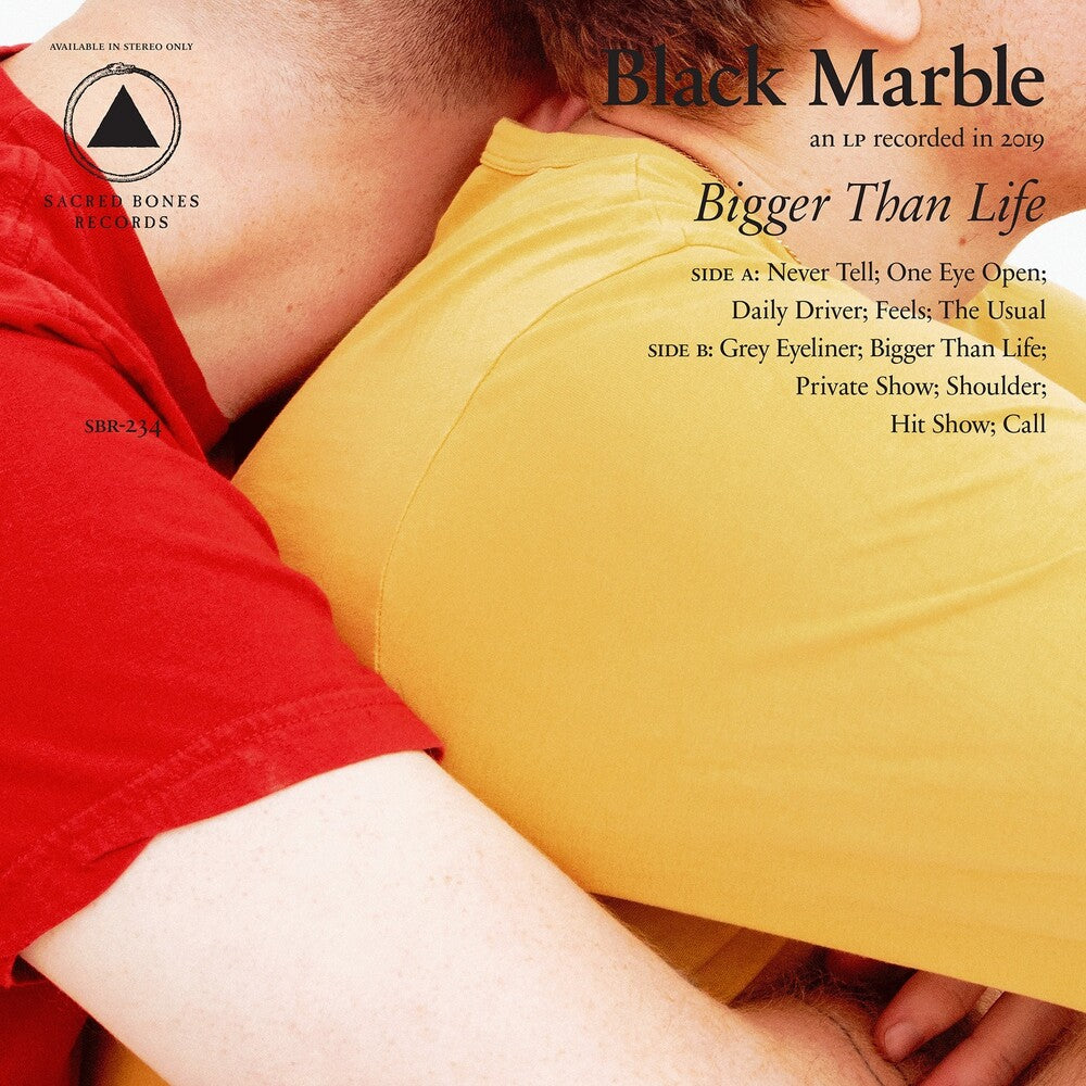 the album cover for Black Marble - Bigger Than Life