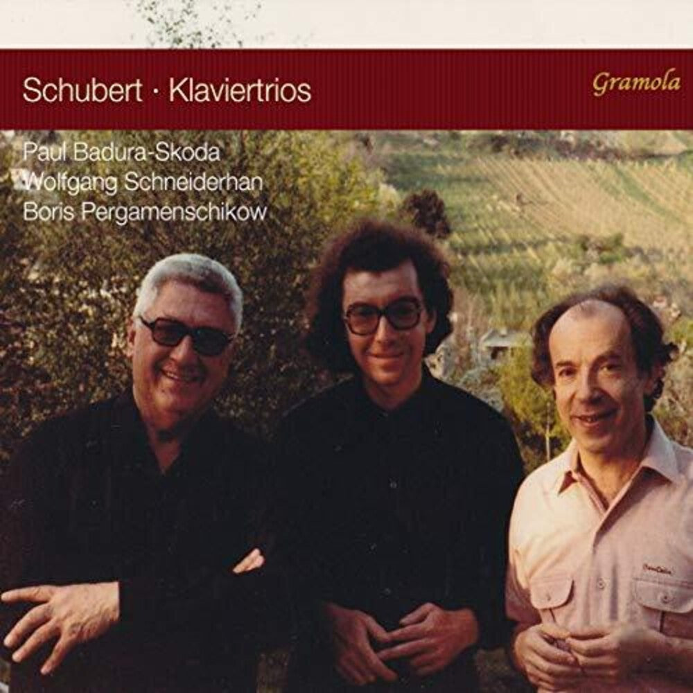 the album cover for Schubert / Badura-Skoda / Pergamenschikow - Klaviertrios