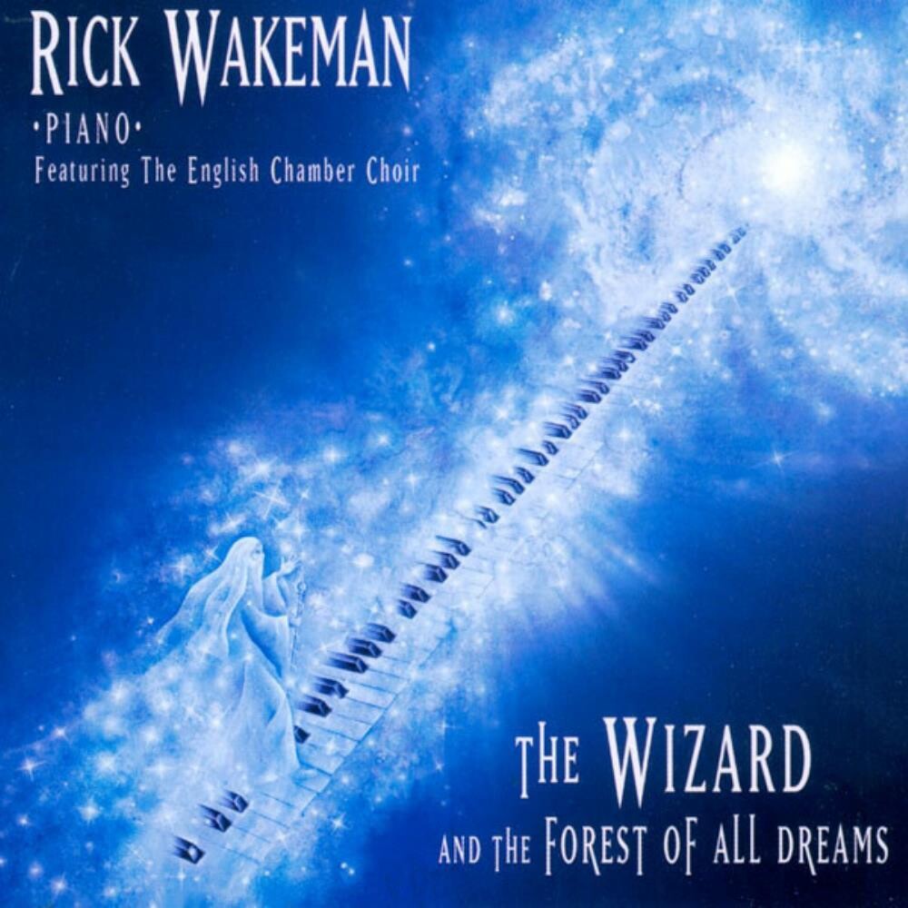 the album cover for Rick Wakeman - The Wizard and the Forest of All Dreams