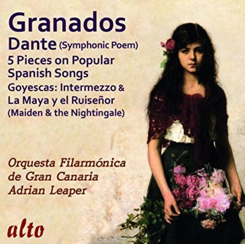 the album cover for Orquesta Filarmonica De Gran Canaria / Leaper - Granados: Dante (Symphonic Poem), Misc. Popular Pieces