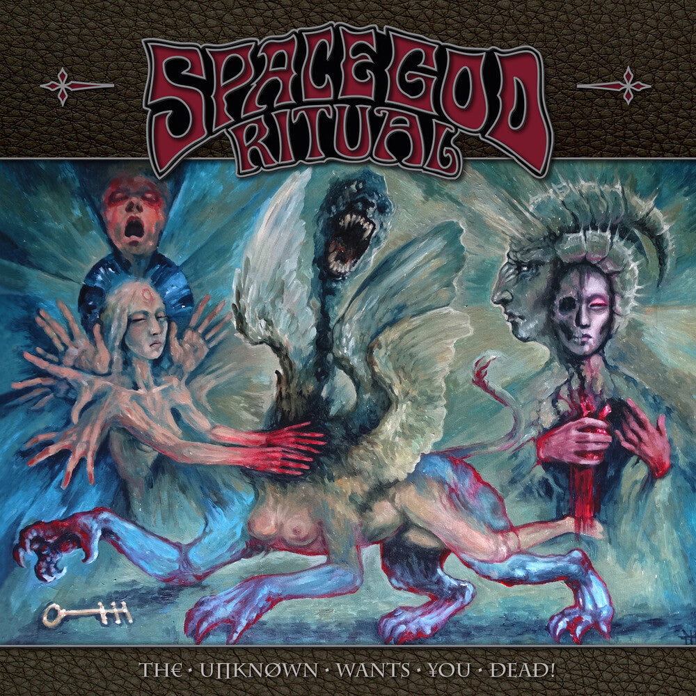 the album cover for Space God Ritual - The Unknown Wants You Dead!