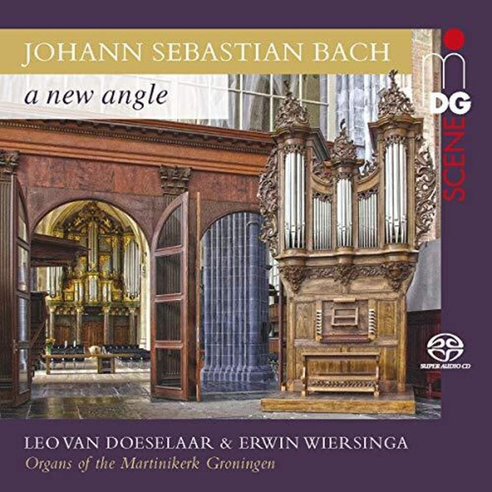 the album cover for J Bach S / Doeselaar / Wiersinga - New Angle