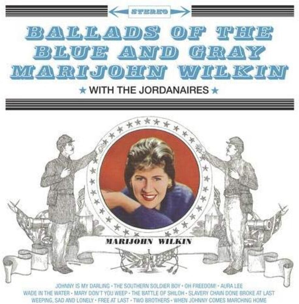 the album cover for Marijohn Wilkin - Ballads Of The Blue And Gray