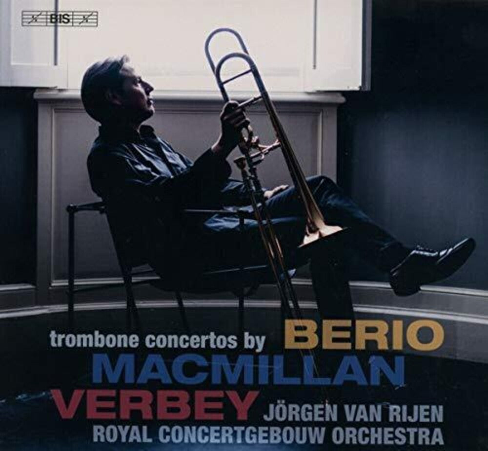 the album cover for Berio / Rijen / Spanjaard - Trombone Concertos