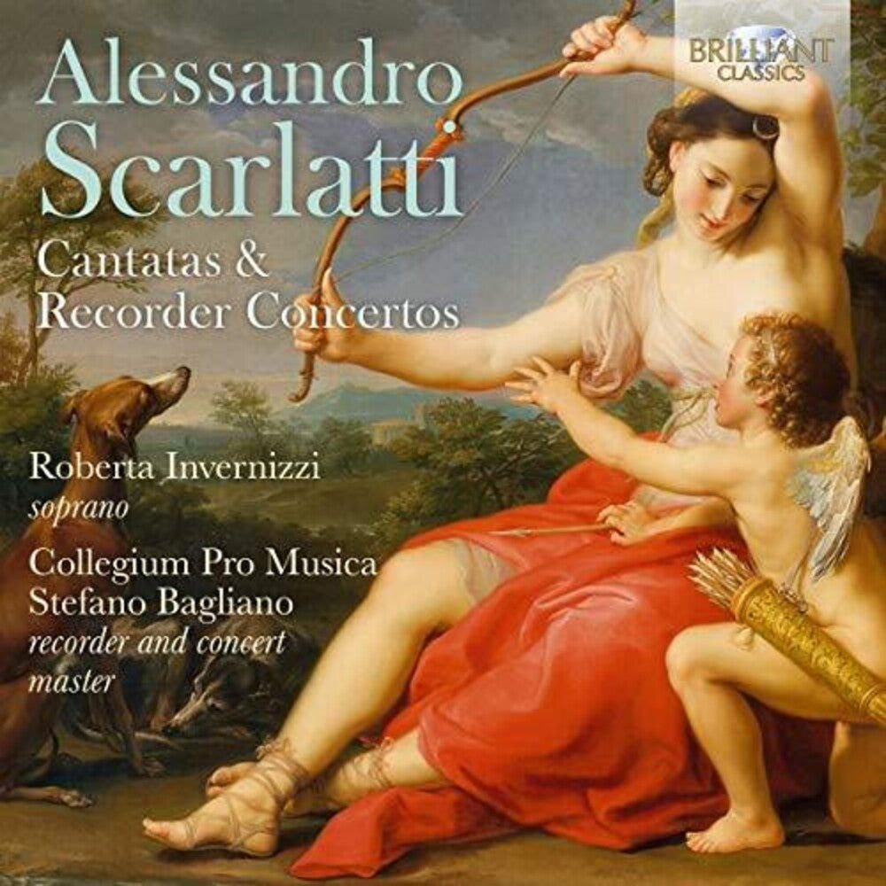 the album cover for Scarlatti / Invernizzi / Bagliano - Cantatas & Recorder Concertos
