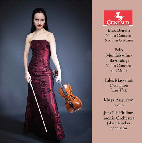 the album cover for Mendelssohn / Augustyn / Klecker - Violin Concertos