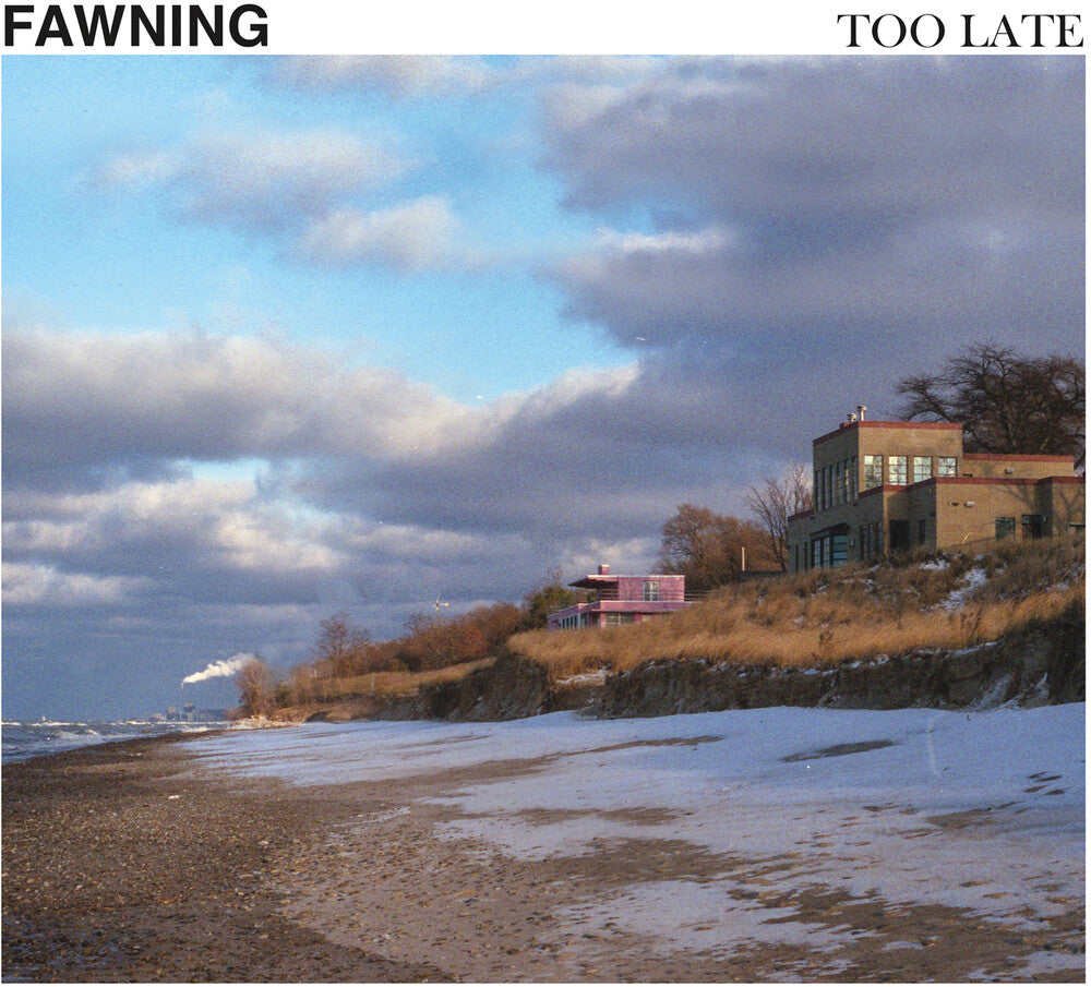 the album cover for Fawning - Too Late (Indie Exclusive) [Colored Vinyl] [180 Gram] (Wht)